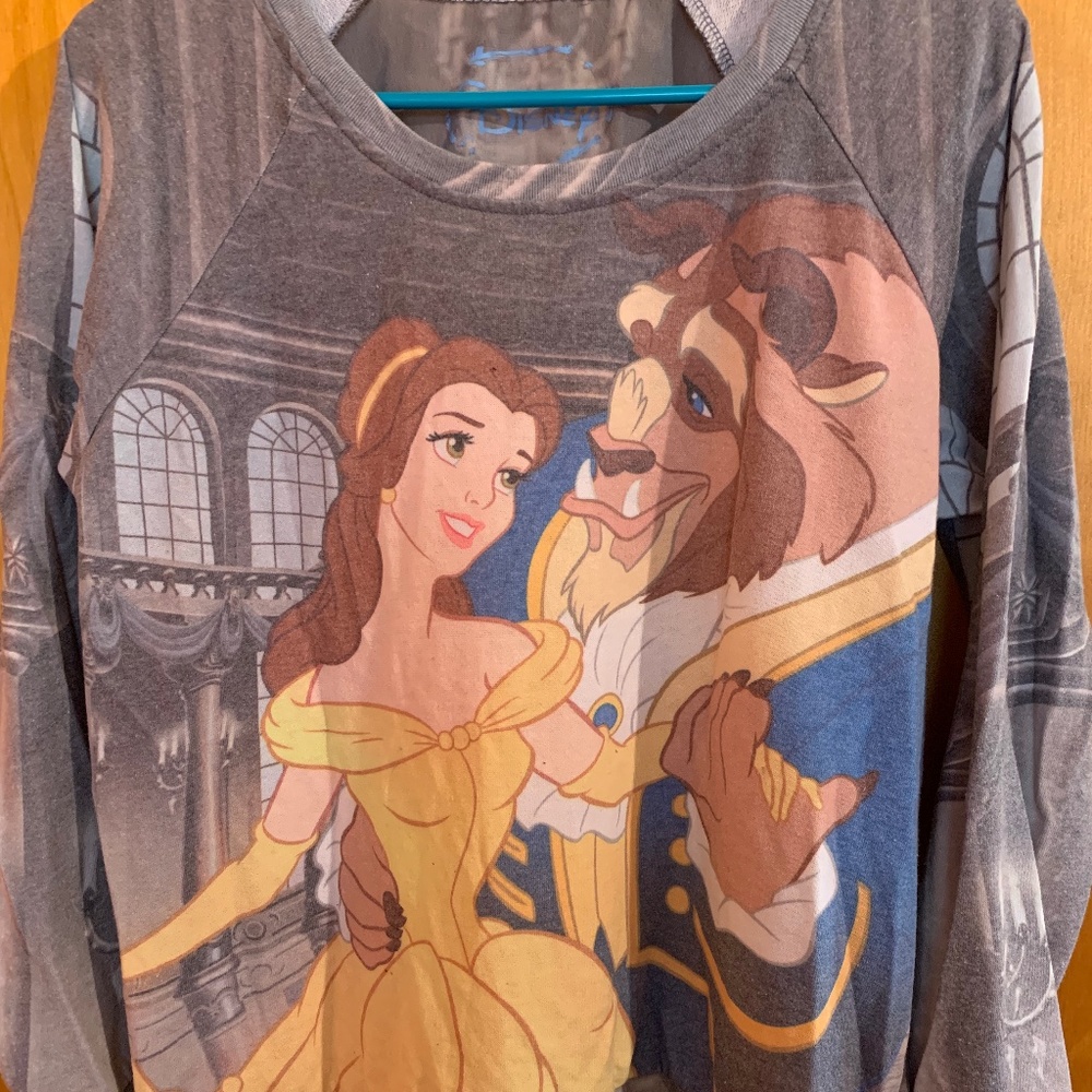 Women's Beauty and the Beast long sleeve top